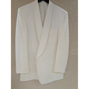 Neil Allyn Formal Collection Ivory Tuxedo Blazer Shawl Collar 46XL USA Made